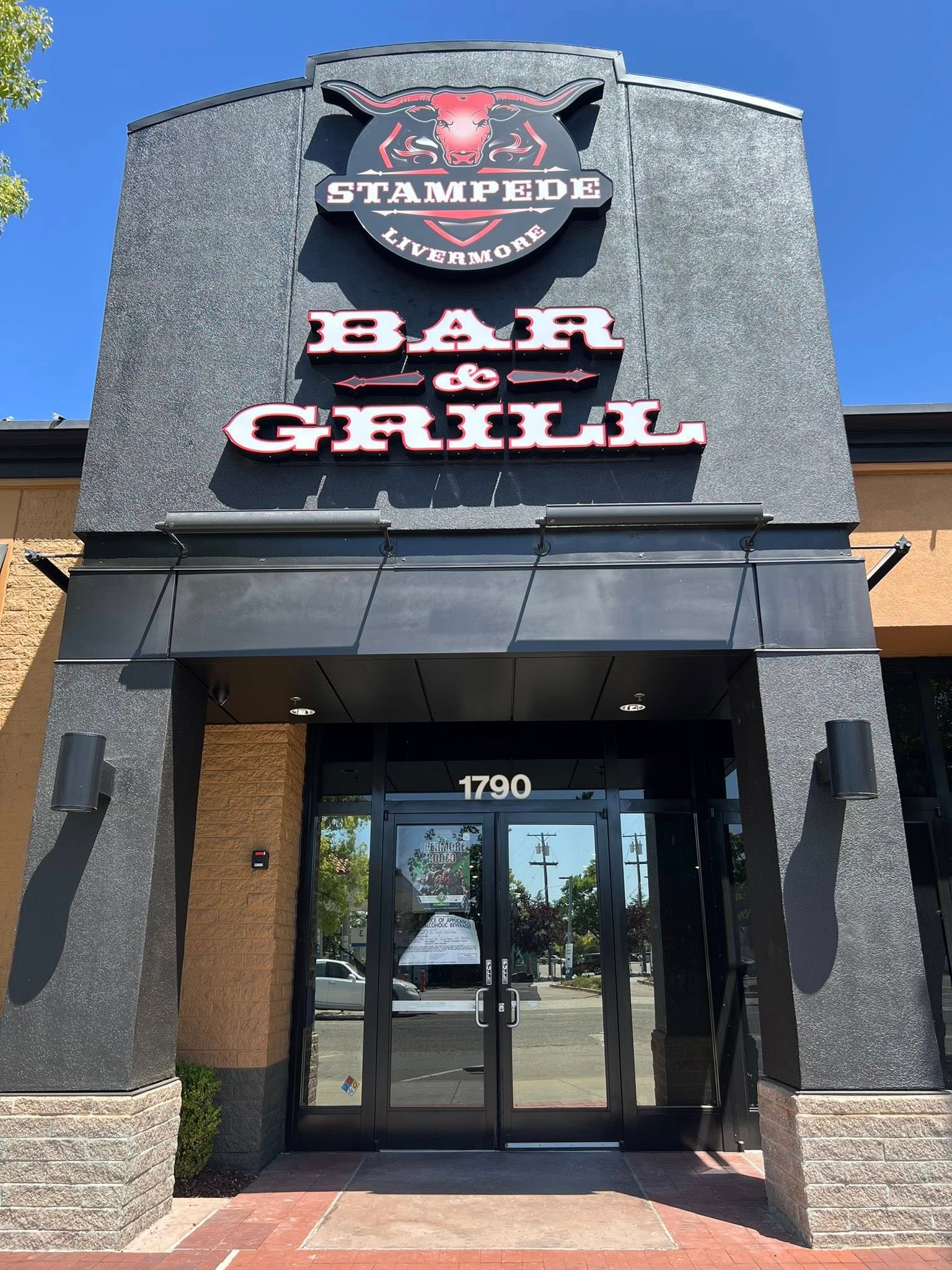 Update: Stampede’s sign goes up